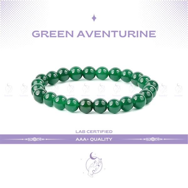 Green Aventurine Bracelet Attract luck and success with Green Aventurine, the “Stone of Opportunity.” Ideal for new beginnings, pair it with Citrine to amplify prosperity and attract positive outcomes. Benefits: Brings luck, attracts success, and promotes growth.