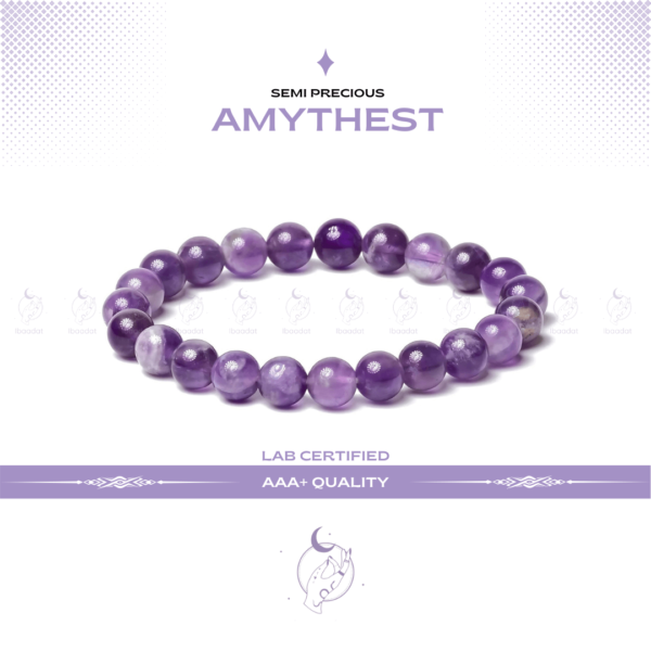 Amethyst Bracelet Embrace peace and calm with our Amethyst Bracelet. Known for its calming properties, amethyst helps reduce stress and promotes emotional balance. Pair it with Rose Quartz to enhance feelings of love and compassion, creating a powerful blend for inner peace.