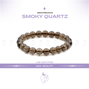 Smoky Quartz Bracelet Protect and detoxify with Smoky Quartz. This grounding stone clears away negative energy, making it perfect for those looking to find inner peace. Pair with Hematite for a grounding and balancing effect, creating a deeply rooted sense of calm and resilience. Benefits: Relieves stress, removes negativity, and supports grounding.